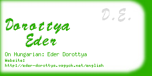 dorottya eder business card